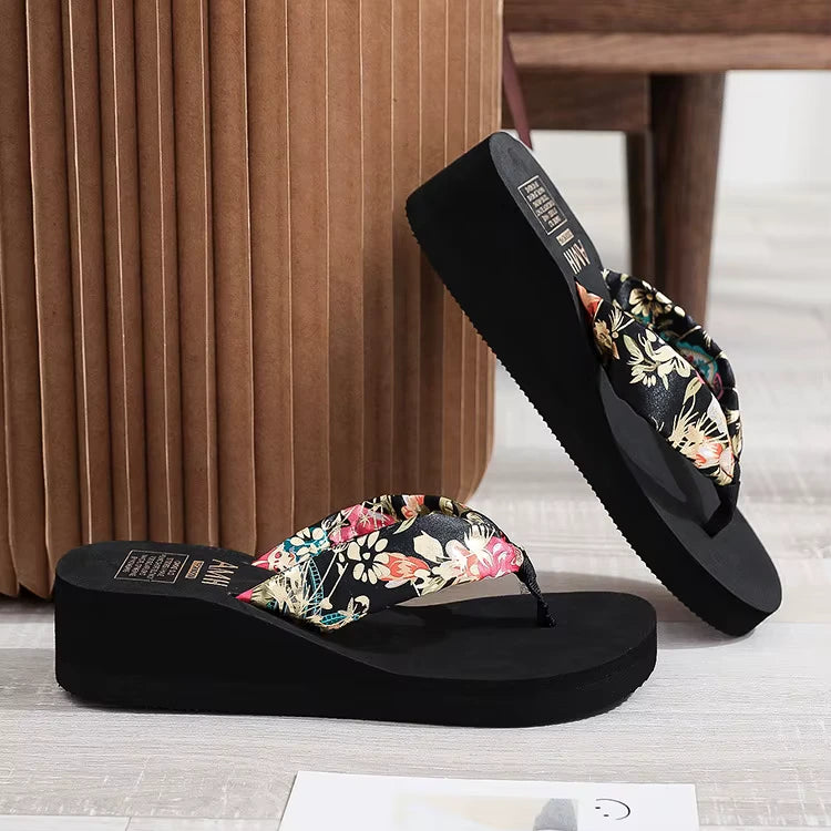 Chinelo Slide Femininos com Salto Wedge – Conforto e Estilo para o Outono e Primavera