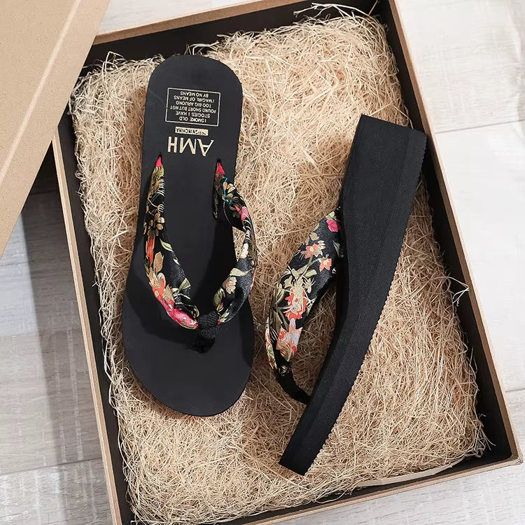 Chinelo Slide Femininos com Salto Wedge – Conforto e Estilo para o Outono e Primavera