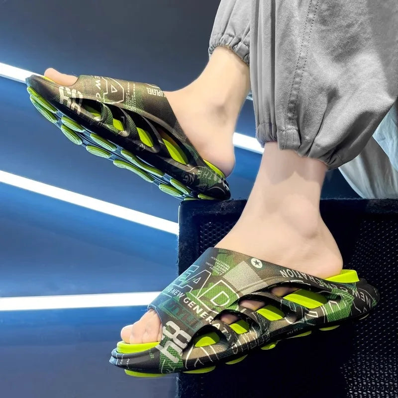 Chinelo Slide Masculino em PVC – Conforto e Estilo para Praia no Verão