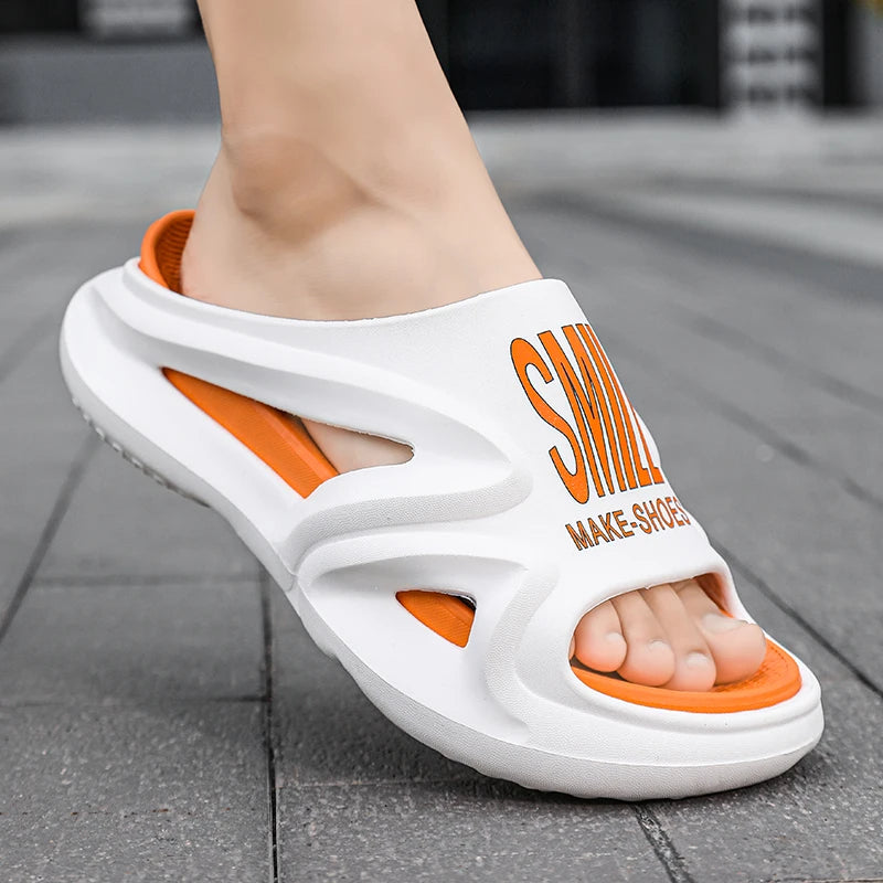 Chinelo Slide Masculino em PU e Borracha – Conforto e Estilo Street Style