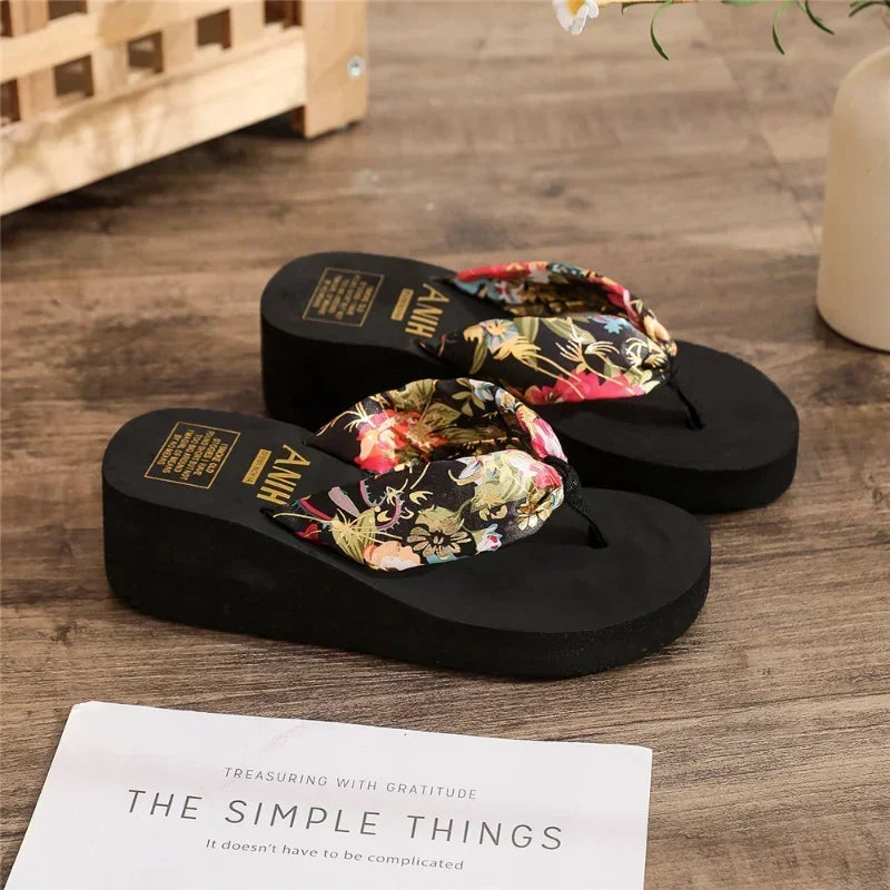 Chinelo Slide Femininos com Salto Wedge – Conforto e Estilo para o Outono e Primavera