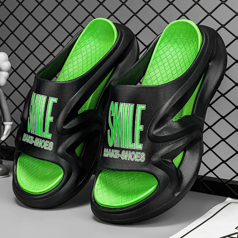 Chinelo Slide Masculino em PU e Borracha – Conforto e Estilo Street Style