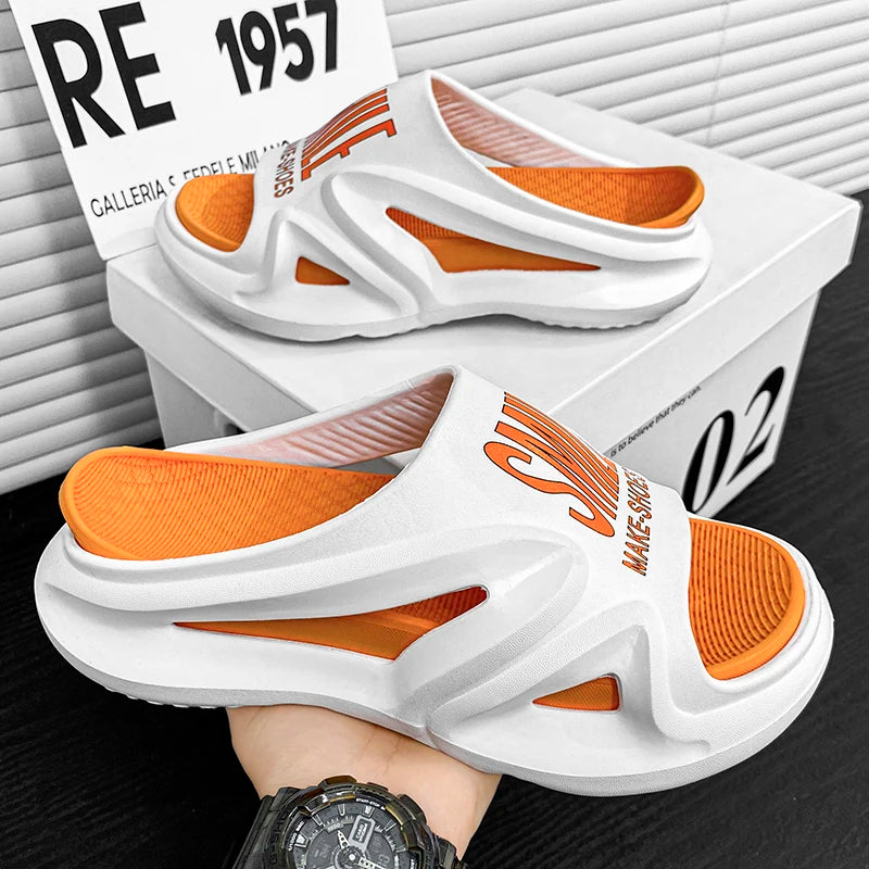 Chinelo Slide Masculino em PU e Borracha – Conforto e Estilo Street Style