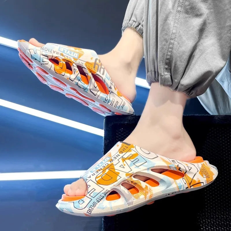 Chinelo Slide Masculino em PVC – Conforto e Estilo para Praia no Verão
