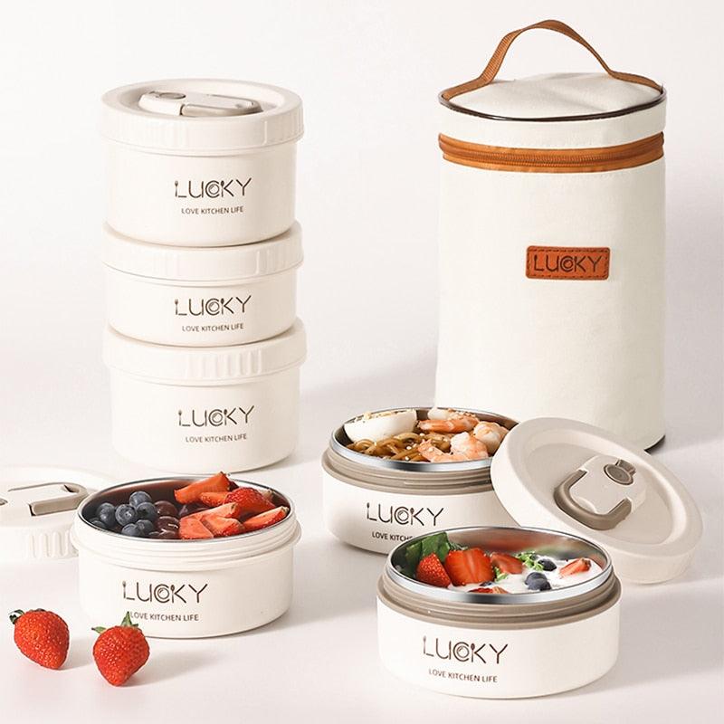 Kit Pote Térmicos Gourmetainer + LANCHEIRA E TALHERES GRÁTIS