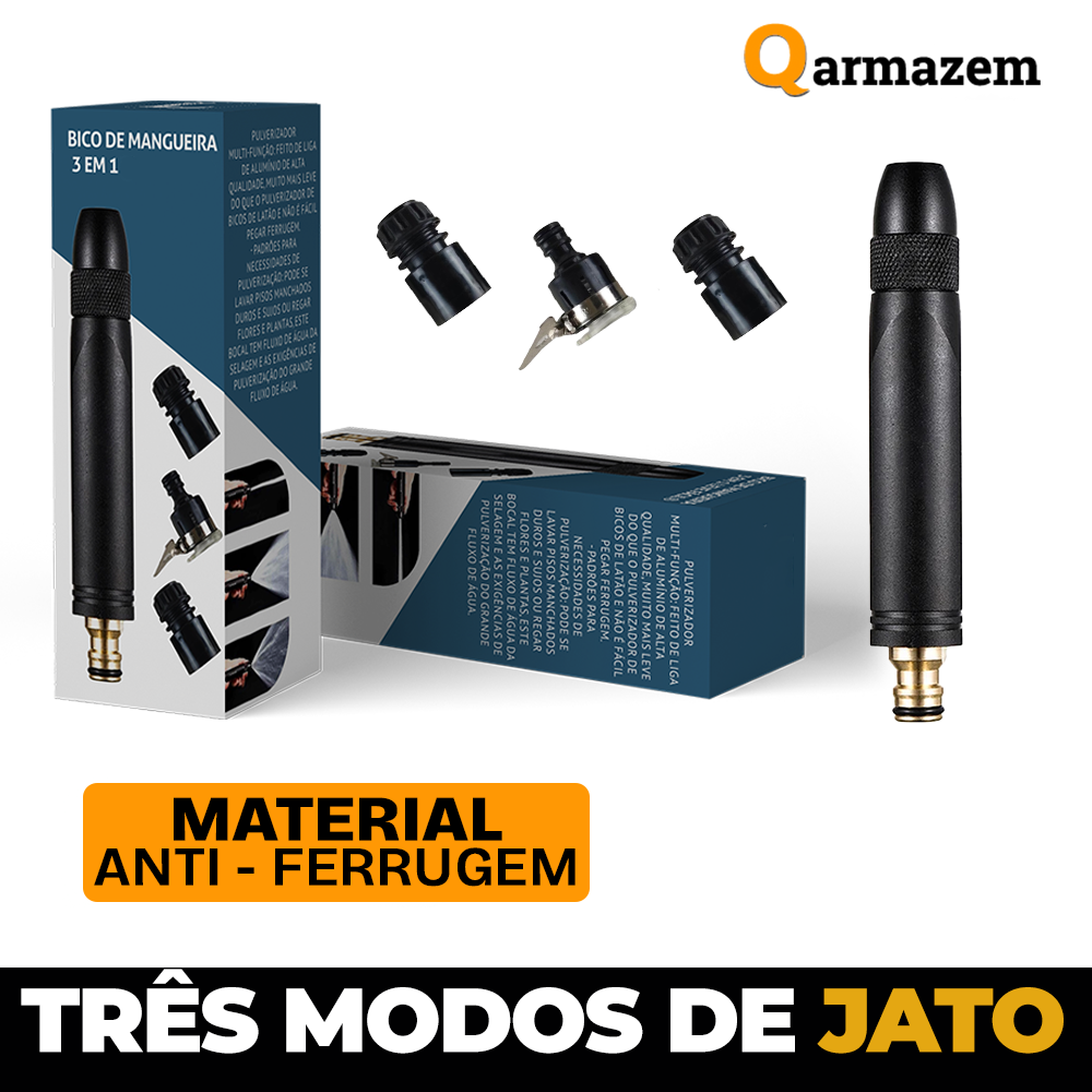 Bico de Mangueira Alta Pressão - Três Níveis de Jato