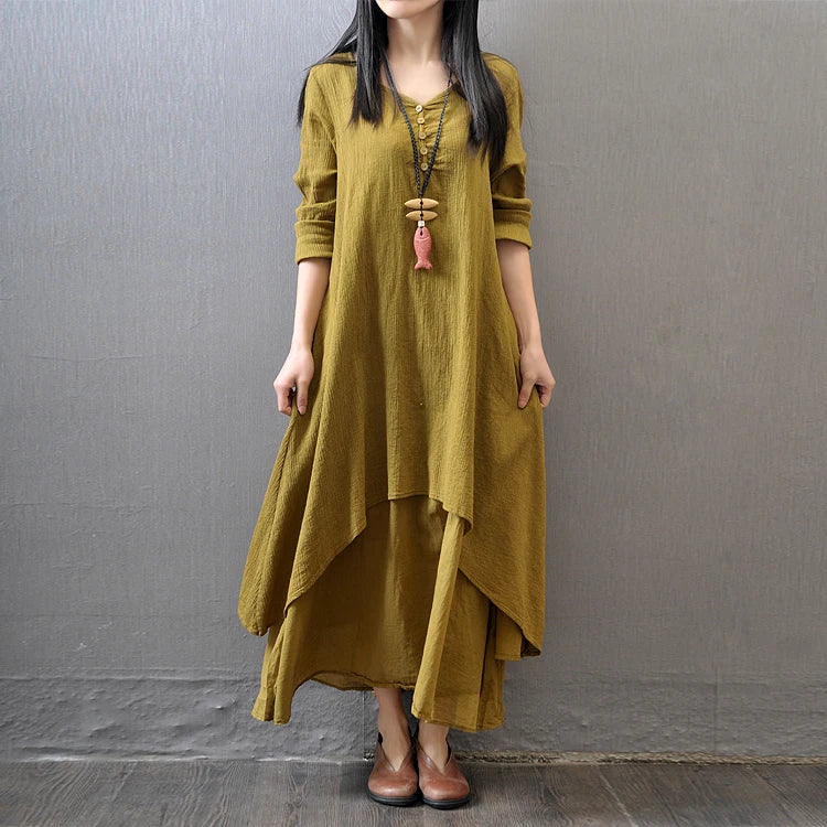 Vestido Vintage Marielle Amarela Qarmazem