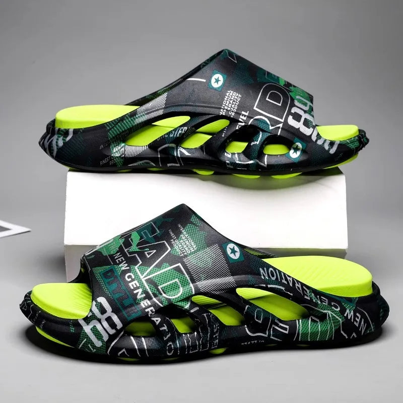 Chinelo Slide Masculino em PVC – Conforto e Estilo para Praia no Verão
