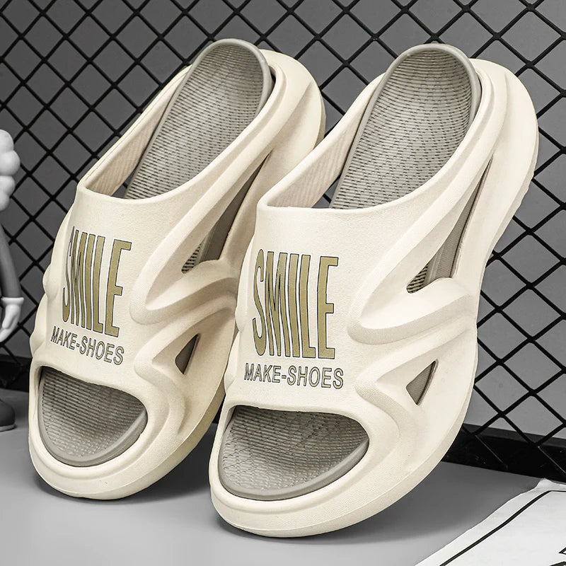 Chinelo Slide Masculino em PU e Borracha – Conforto e Estilo Street Style