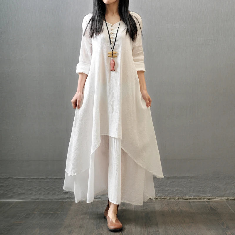 Vestido Vintage Marielle Branca Qarmazem
