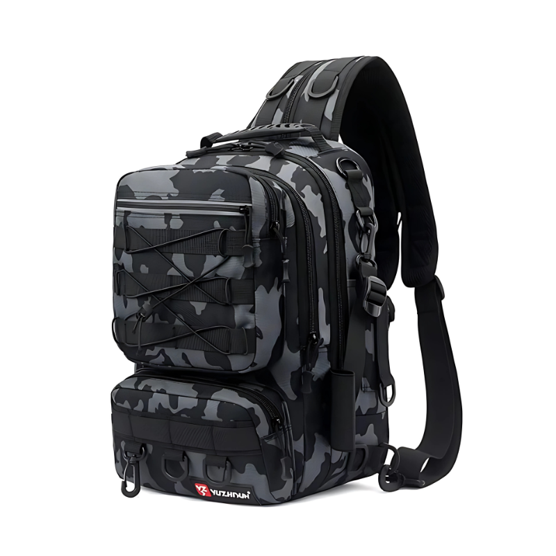 Bolsa de Pesca Camuflada Multi-Funcional com Grande Capacidade
